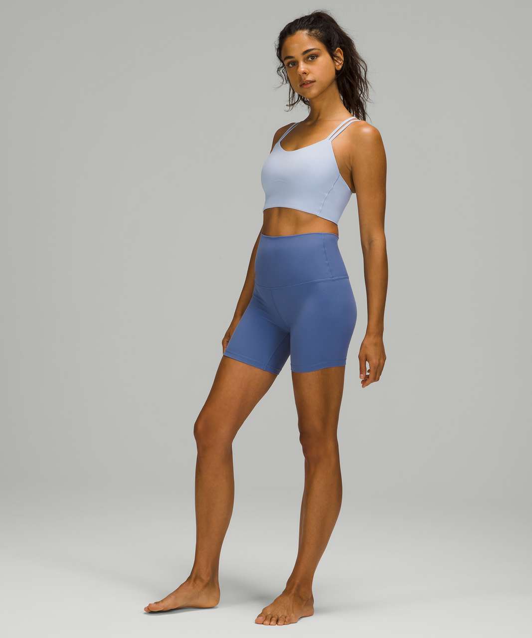 Lululemon Like a Cloud Bra Long Line *Light Support, B/C Cup - Blue Linen -  lulu fanatics