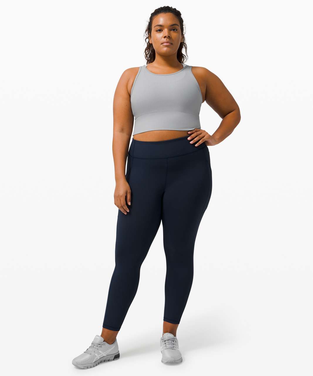 Lululemon Power Pivot Tank Top *Rib - Rhino Grey - lulu fanatics