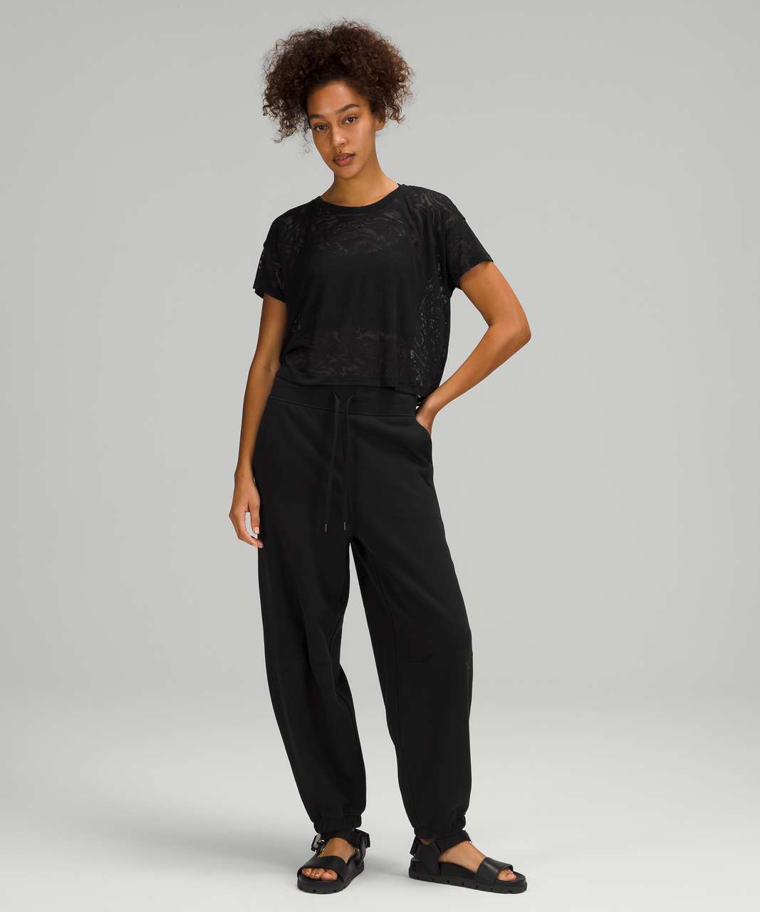 Lululemon Cates Tee *Veil - Black