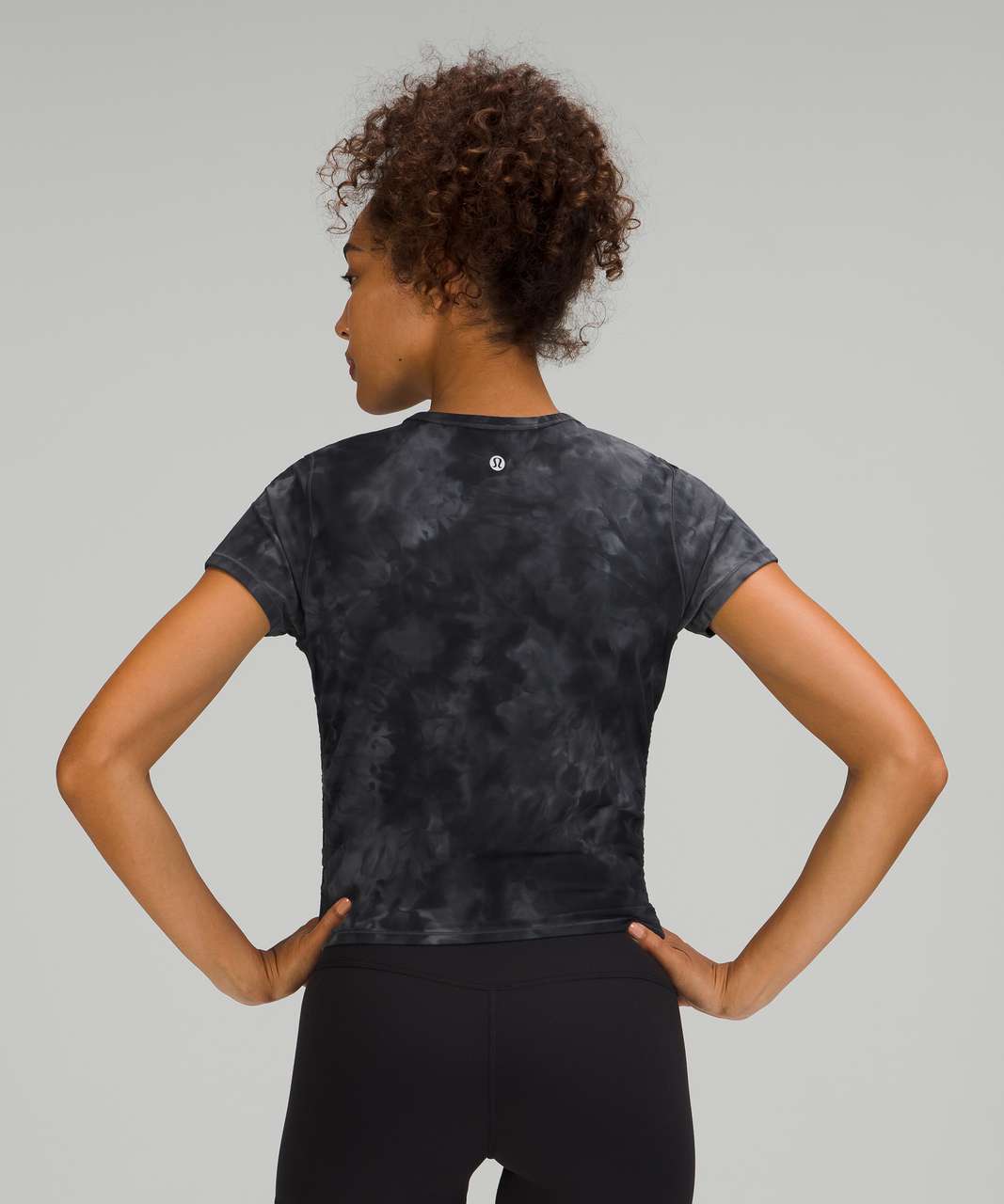 Lululemon All It Takes Short Sleeve - Diamond Dye Pitch Grey Graphite Grey  - lulu fanatics