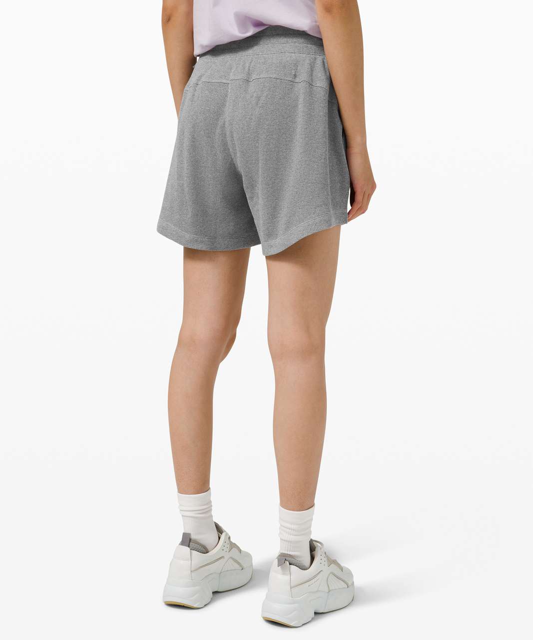 Lululemon Mellow In High-Rise Short 5" *Waffle - Heathered Core Medium Grey