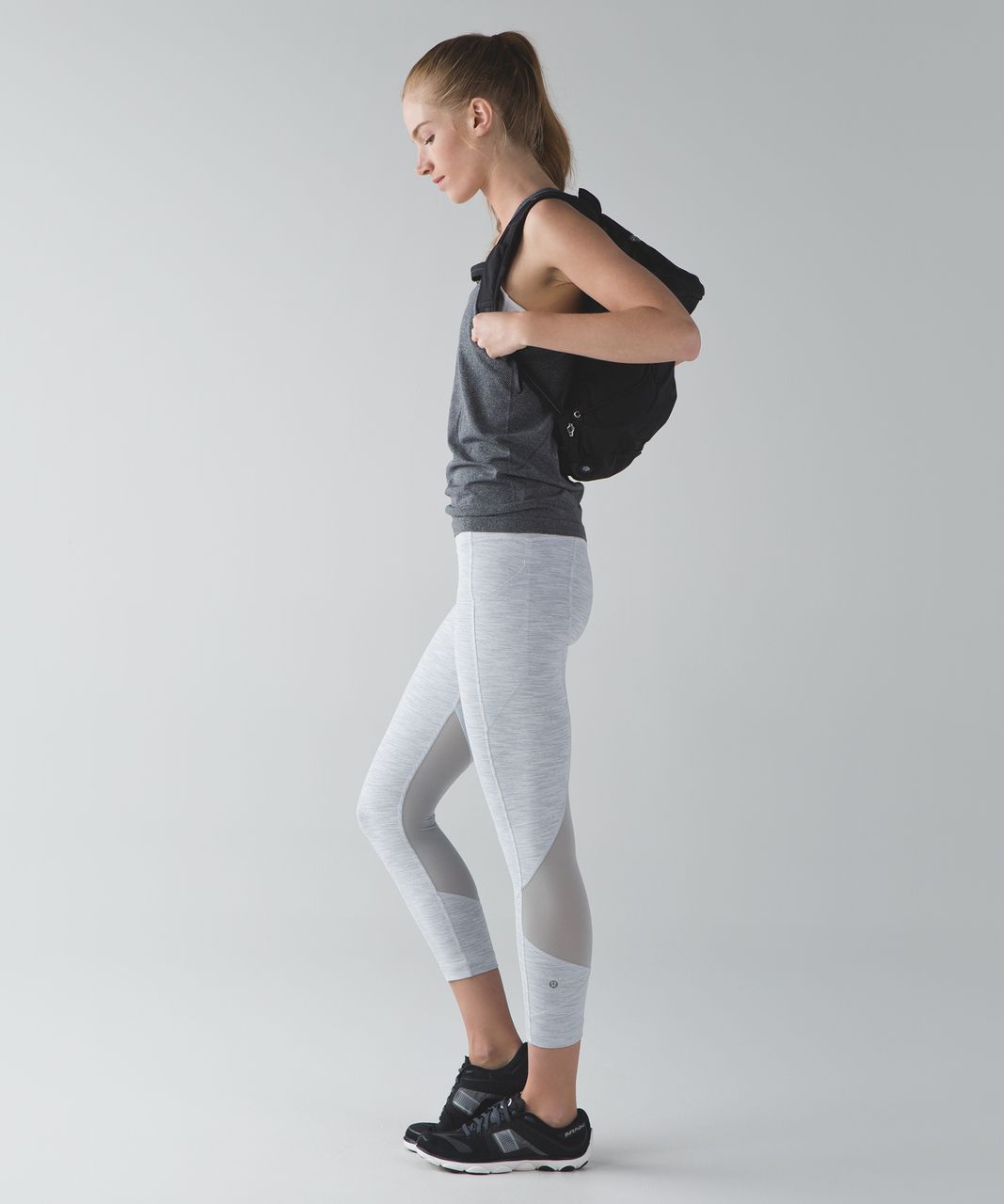 Lululemon Pace Rival Crop - Wee Are From Space Nimbus Battleship / Seal Grey