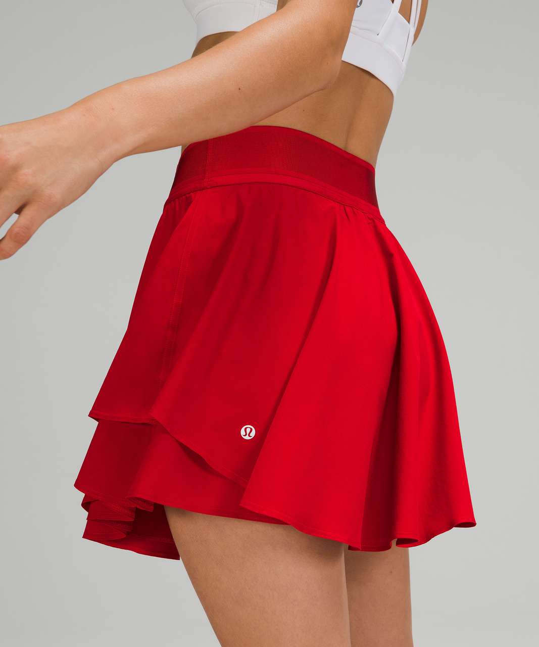 Lululemon Court Rival High Rise Skirt Tall - Dark Red - lulu fanatics