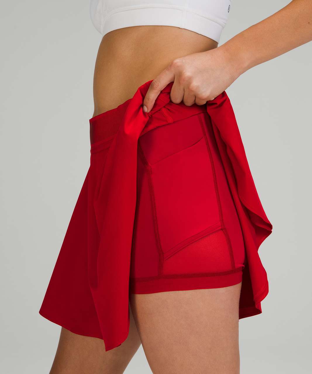 Lululemon Court Rival High Rise Skirt Tall - Dark Red - lulu fanatics