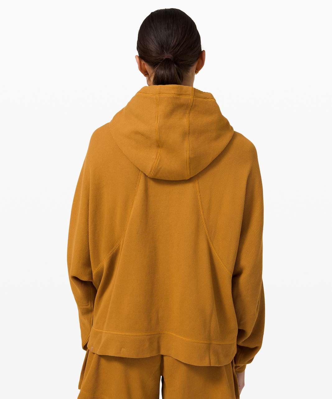 Lululemon Mellow In Hoodie *Waffle - Spiced Bronze - lulu fanatics