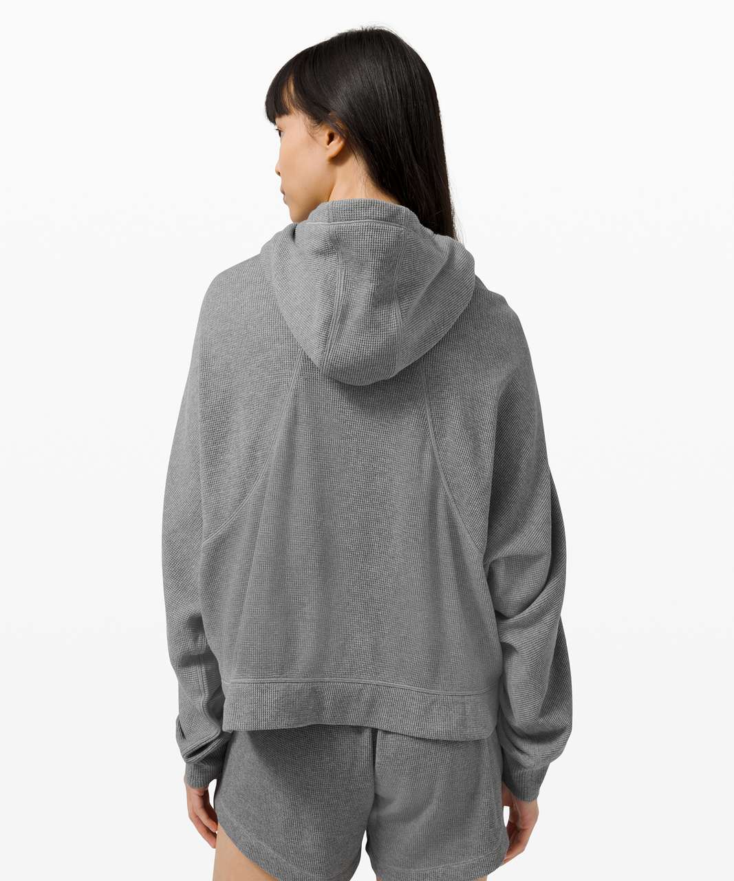 Lululemon Mellow In Hoodie *Waffle - Heathered Core Medium Grey