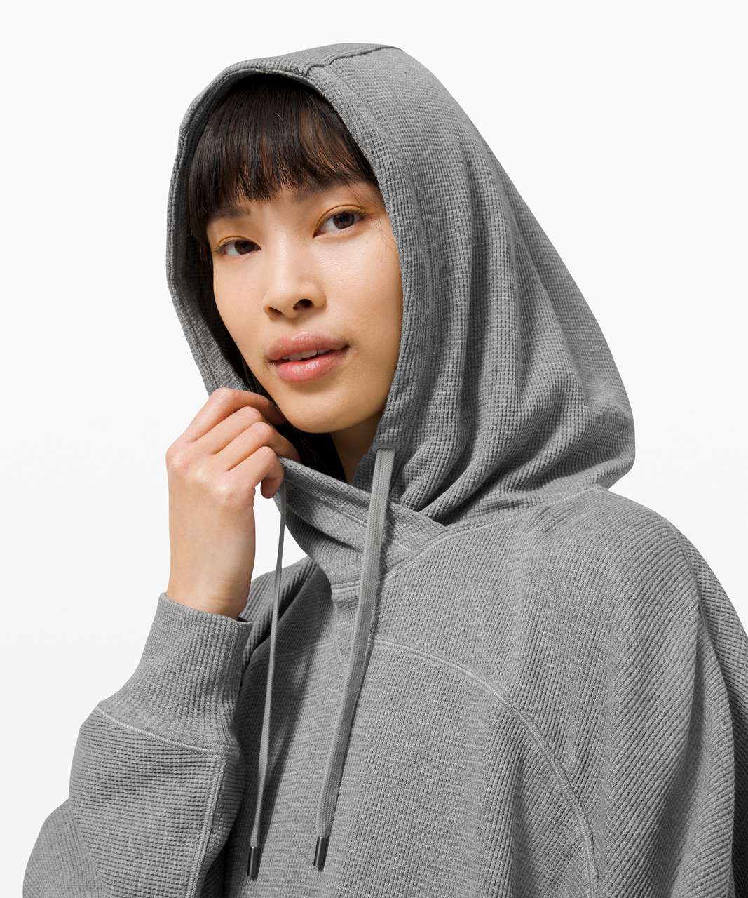 Lululemon Mellow In Hoodie *Waffle - Heathered Core Medium Grey