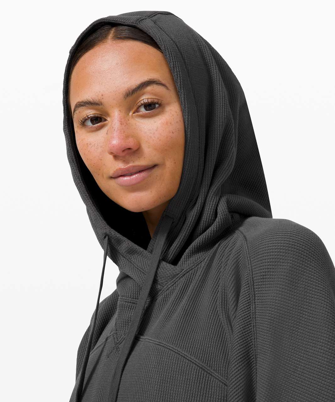 Lululemon Mellow In Hoodie *Waffle - Graphite Grey - lulu fanatics