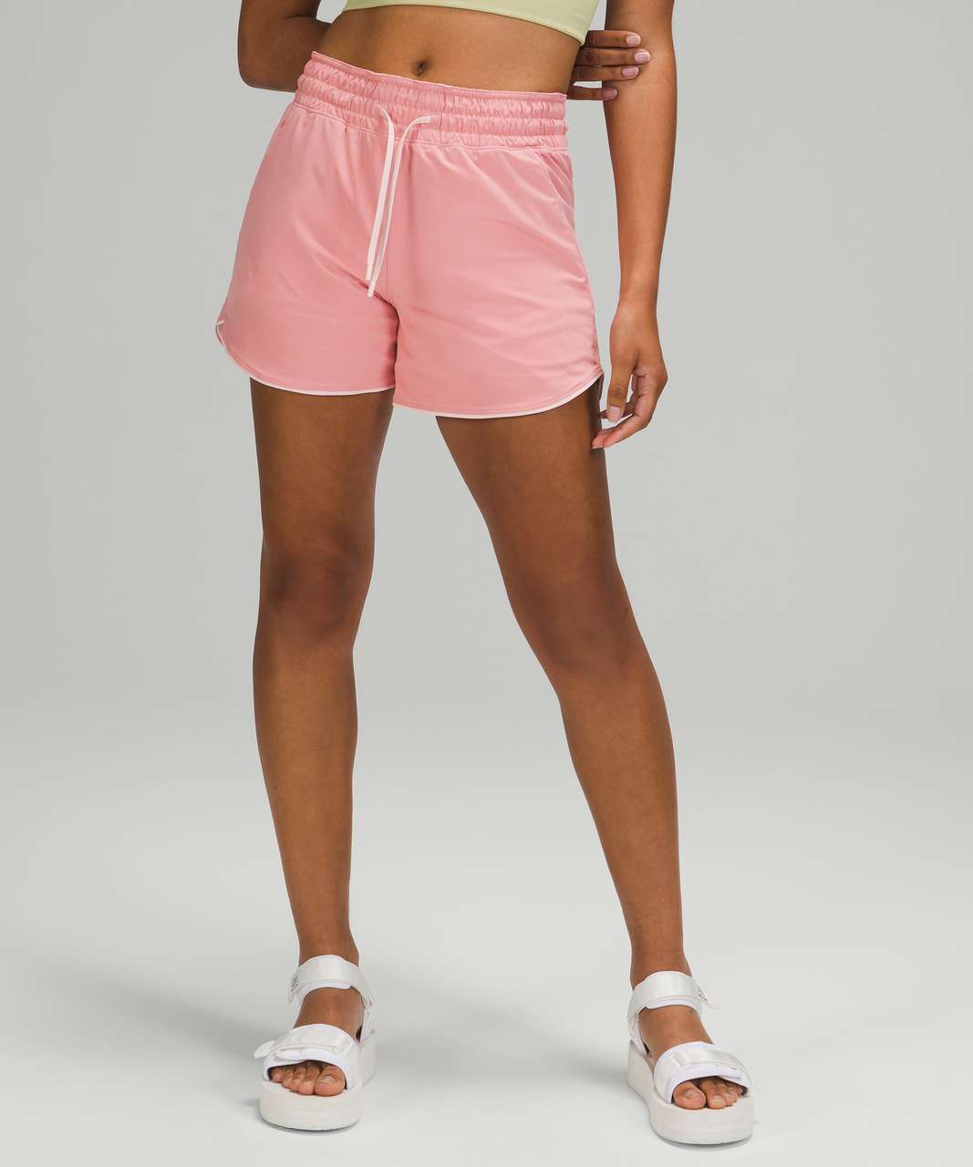 Lululemon Choose a Side Reversible Super-High Rise Short 4" - Pink Puff / Pink Mist