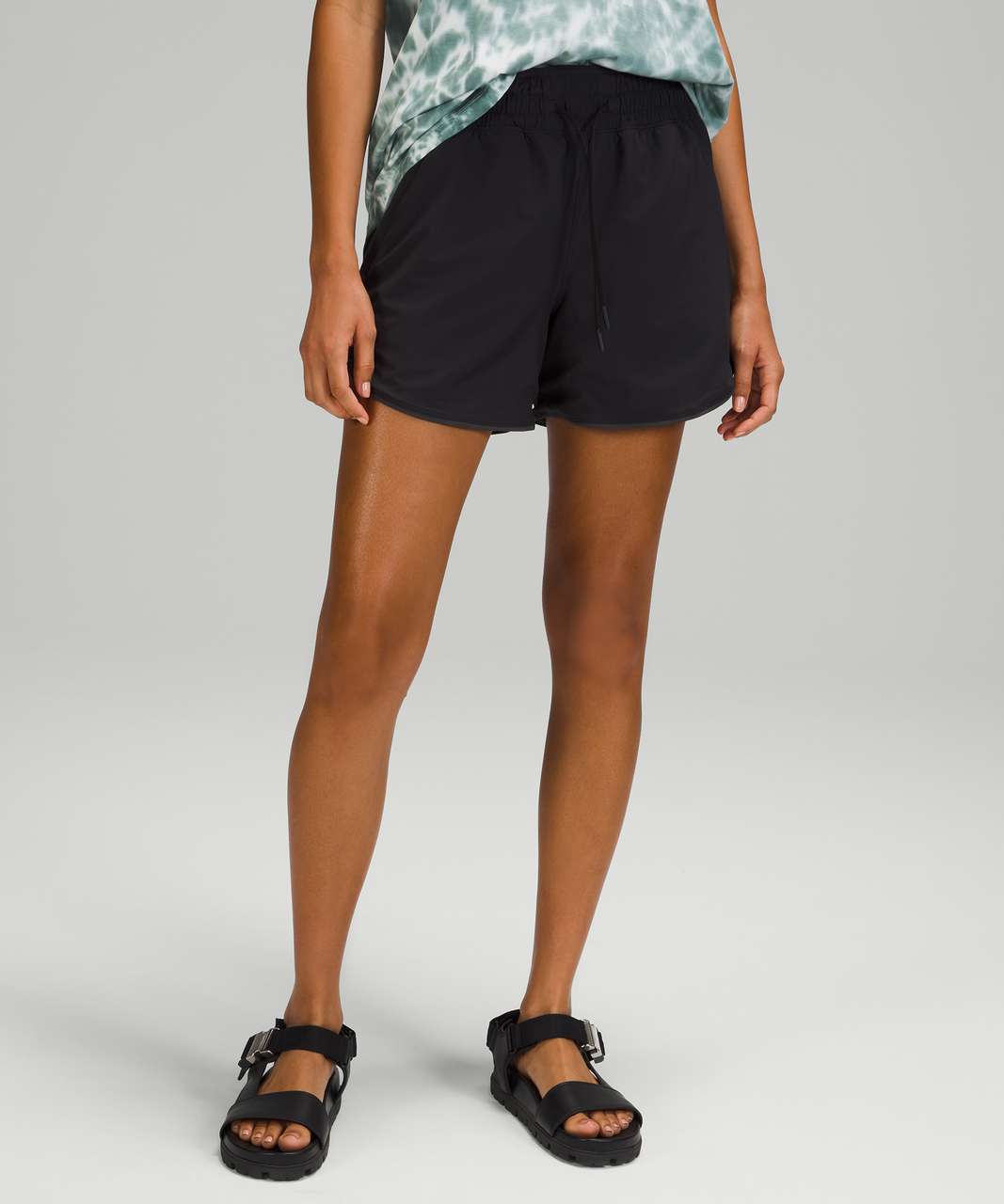 Lululemon Choose a Side Reversible Super-High Rise Short 4 - Black /  Graphite Grey - lulu fanatics