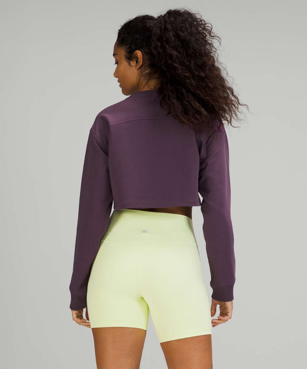 Lululemon All Yours Cropped Crew - Grape Thistle