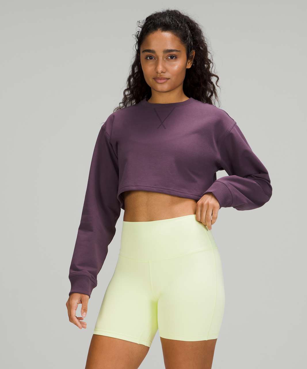 Lululemon All Yours Cropped Hoodie - Black (First Release) - lulu fanatics