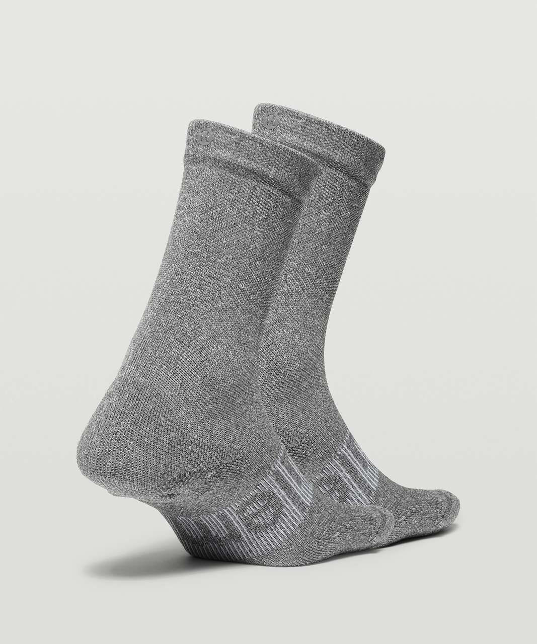 Lululemon Power Stride Crew Sock *2 Pack - Heathered Graphite Grey