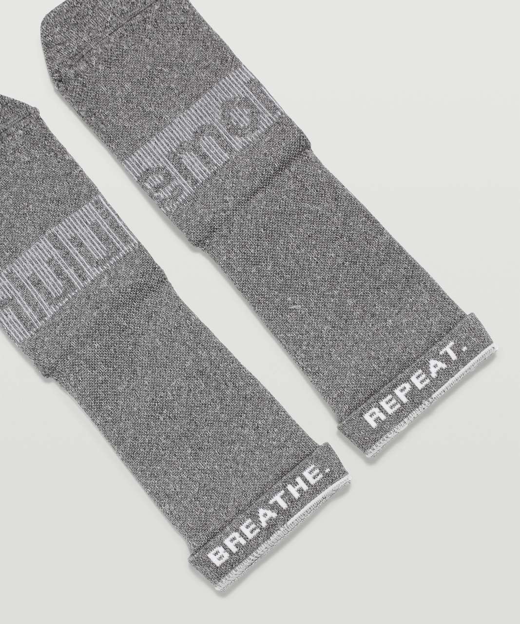 Lululemon Power Stride Crew Sock *2 Pack - Heathered Graphite Grey