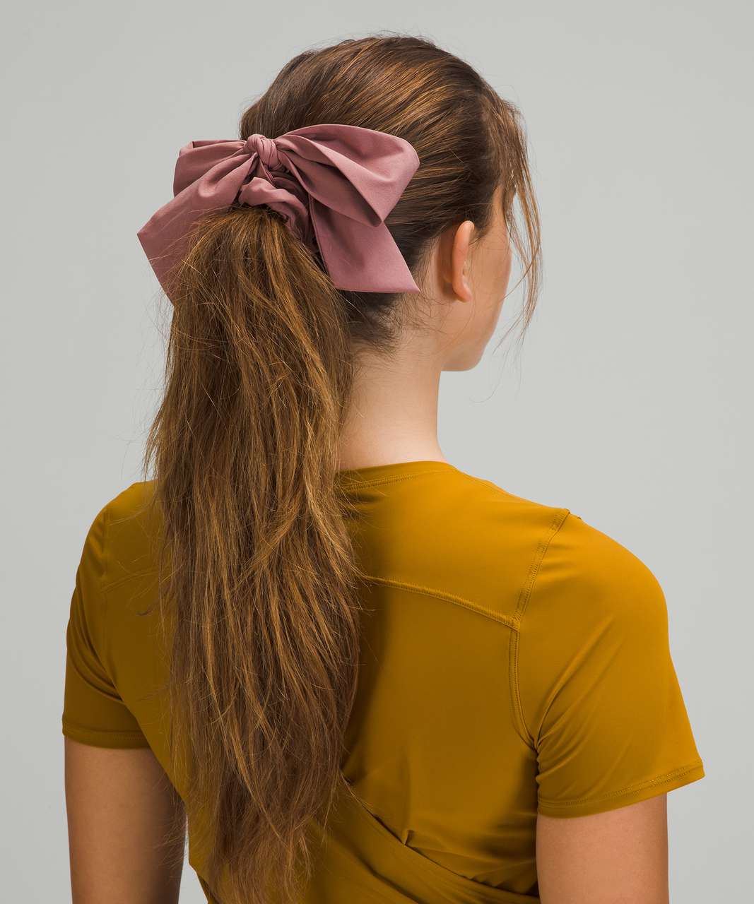 Lululemon Uplifting Scrunchie *Big Bow - Spiced Chai