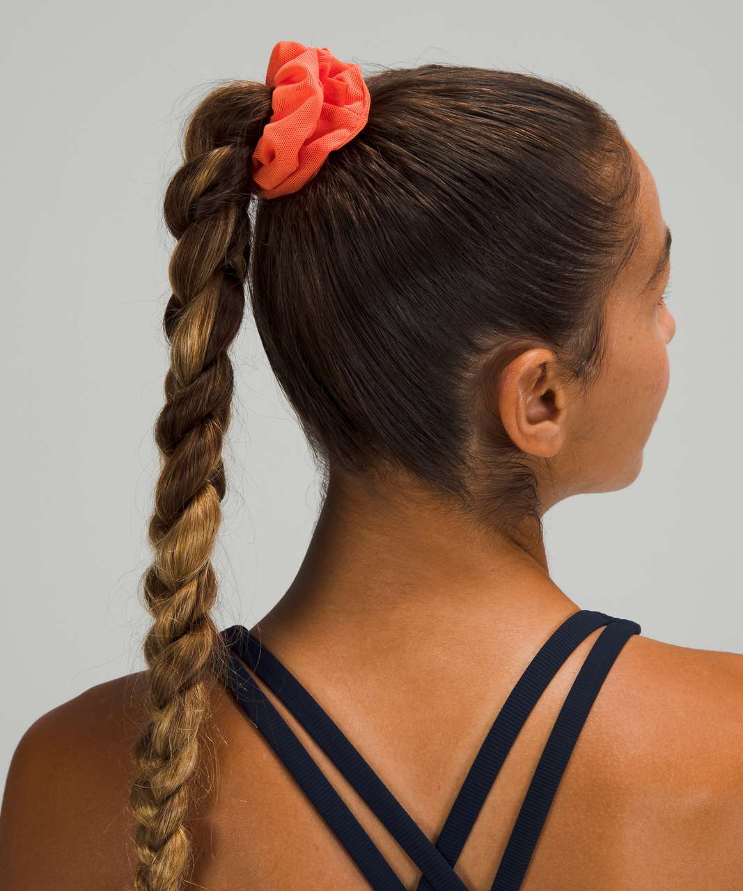 Lululemon Uplifting Scrunchie *Power Mesh - Warm Coral