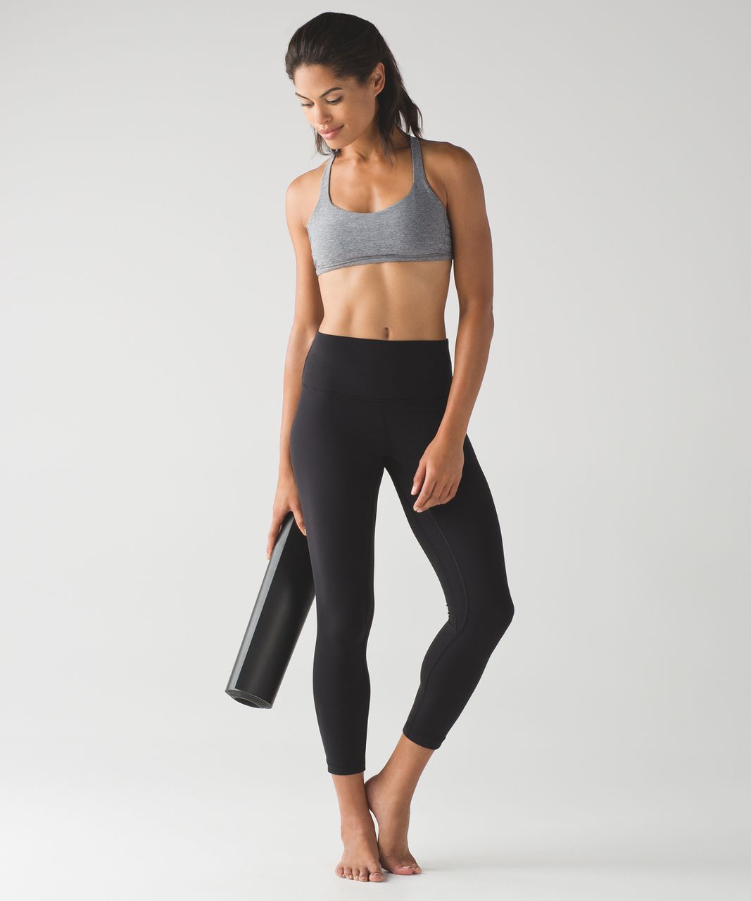 Lululemon Free To Be Zen Bra - Heathered Slate - lulu fanatics