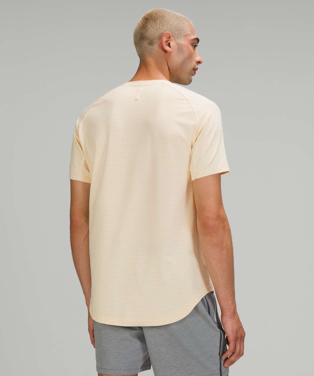 Lululemon Drysense Short Sleeve - Heathered Lemon Chiffon