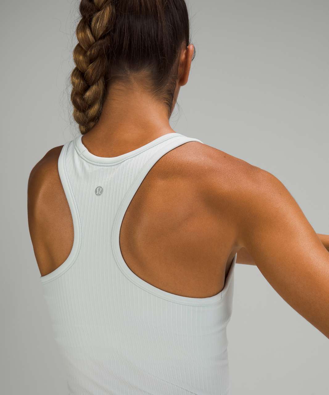 Lululemon Ebb To Street Racerback Crop Tank Top - Ocean Air