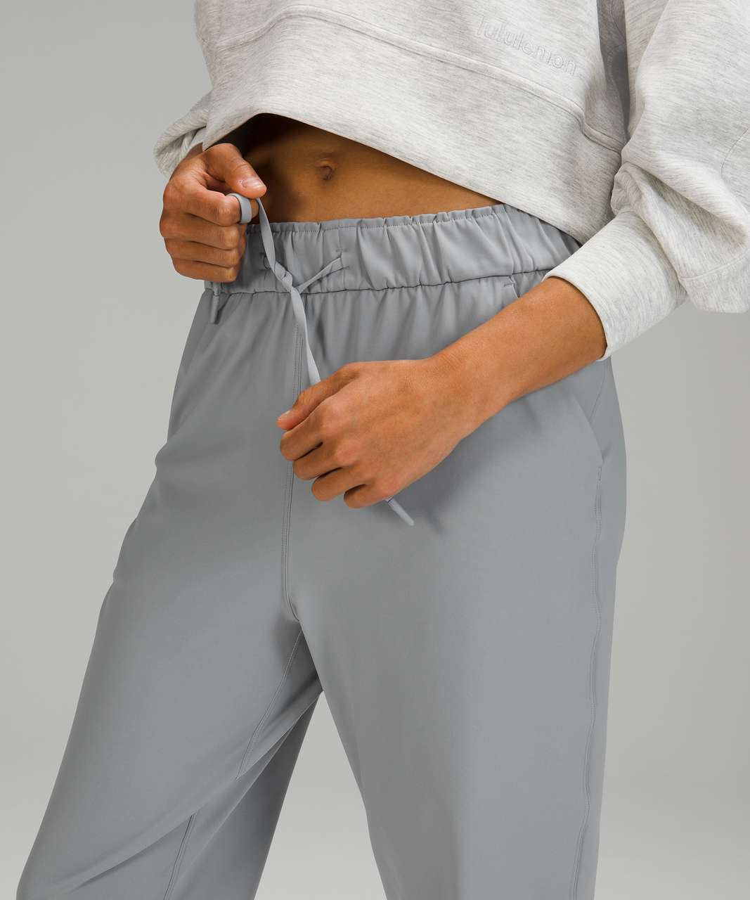 Lululemon Wide Leg Yoga Pants Still Womens 2 High Waist Athletic Gray  Stretch