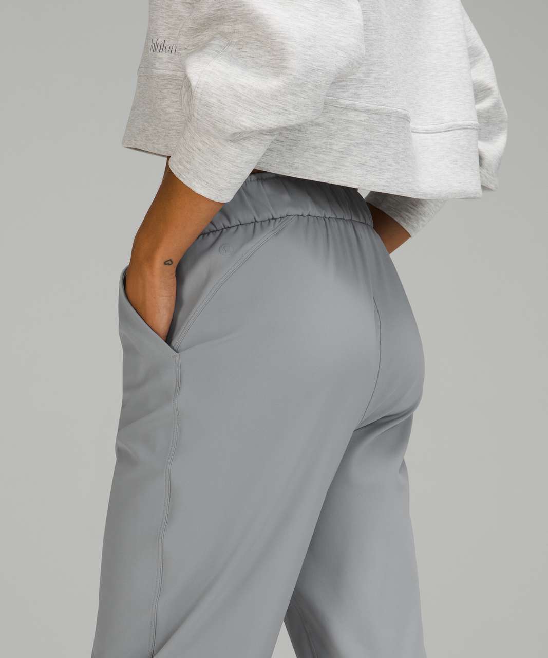 Lululemon Stretch High Rise Crop 23" - Rhino Grey