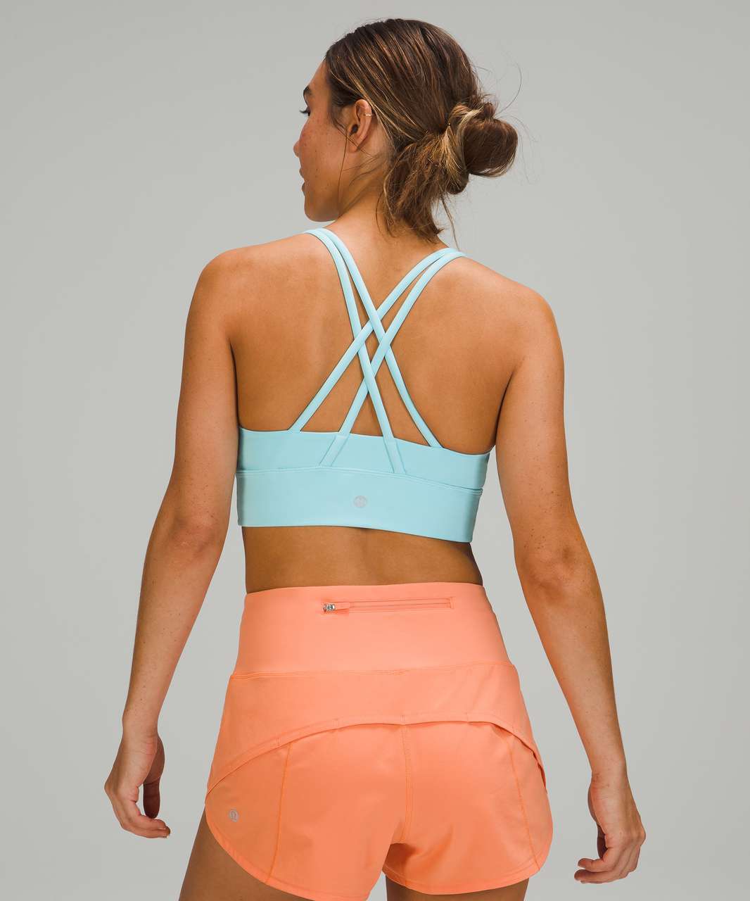 Lululemon Energy Bra Long Line *Medium Support, B–D Cup - Icing