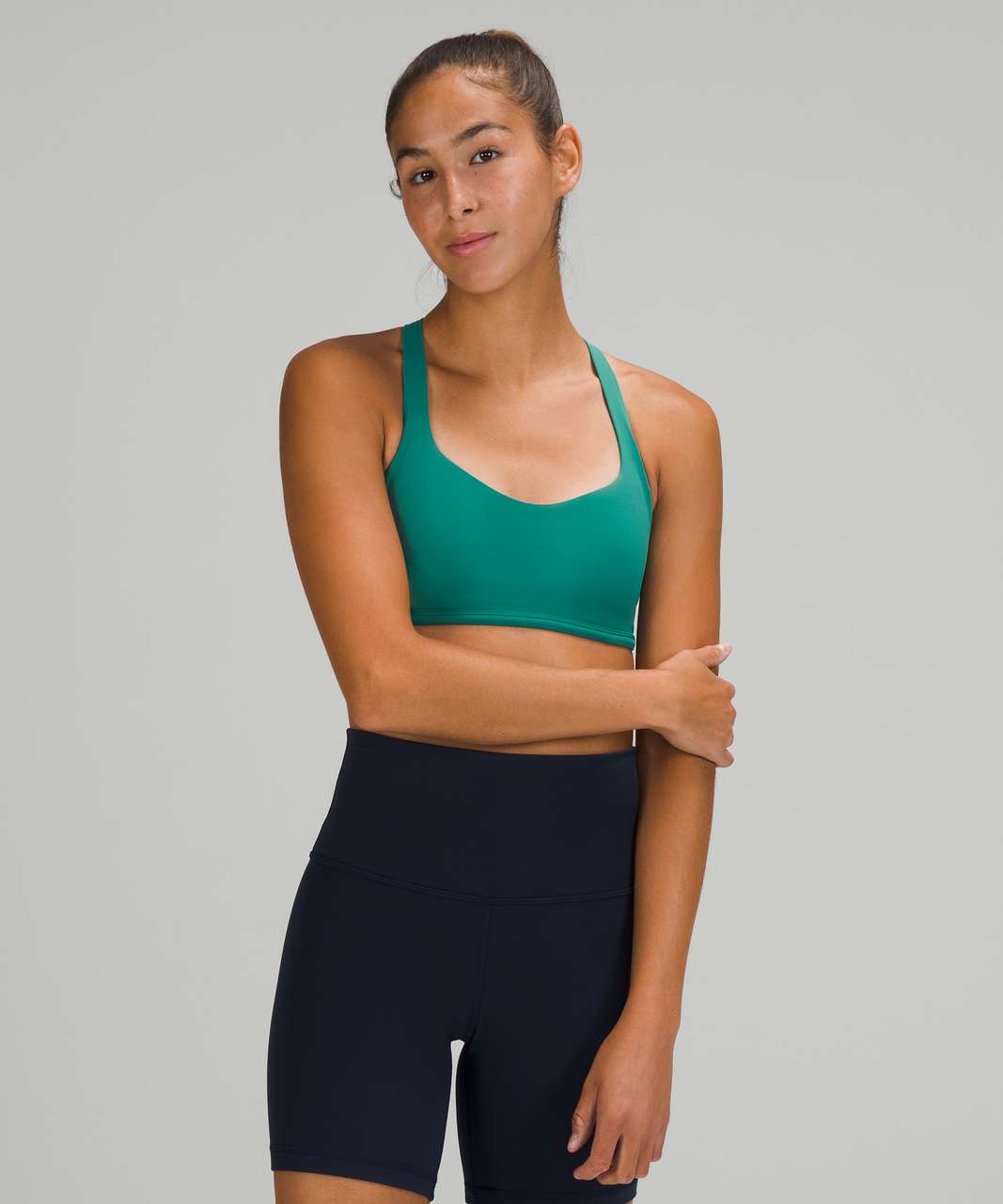 Lululemon Free to Be Bra - Wild *Light Support, A/B Cup - Teal Lagoon