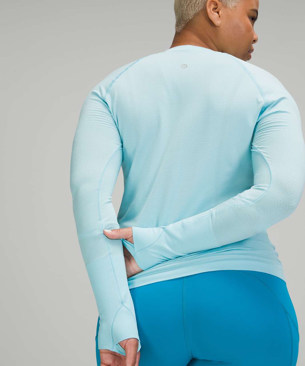 Lululemon Swiftly Tech Long Sleeve Shirt 2.0 *Race Length - Icing Blue /  Icing Blue - lulu fanatics