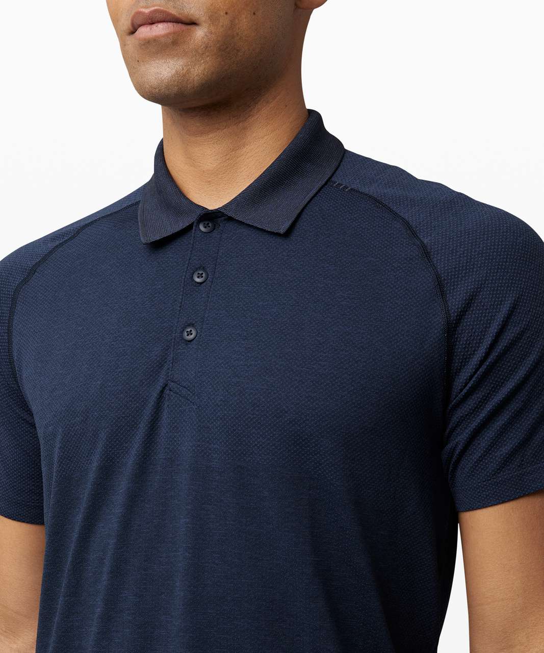 Lululemon Metal Vent Tech Polo 2.0 - Mineral Blue / True Navy