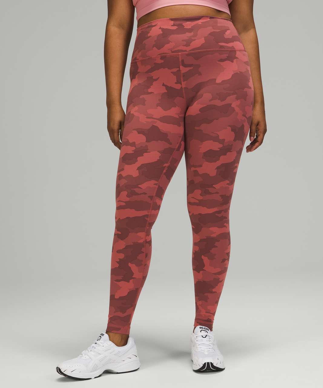 Lululemon Wunder Train Tight 25 Size 0 Heritage Camo Smoky Red Night Sea  54760 