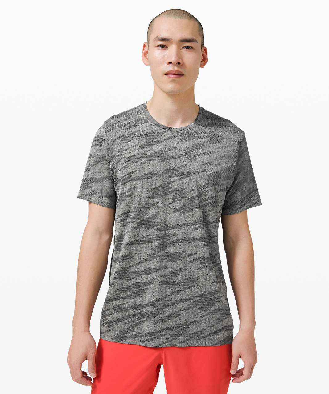 Lululemon Metal Vent Breathe Short Sleeve - Scatter Surface Black / Vapor