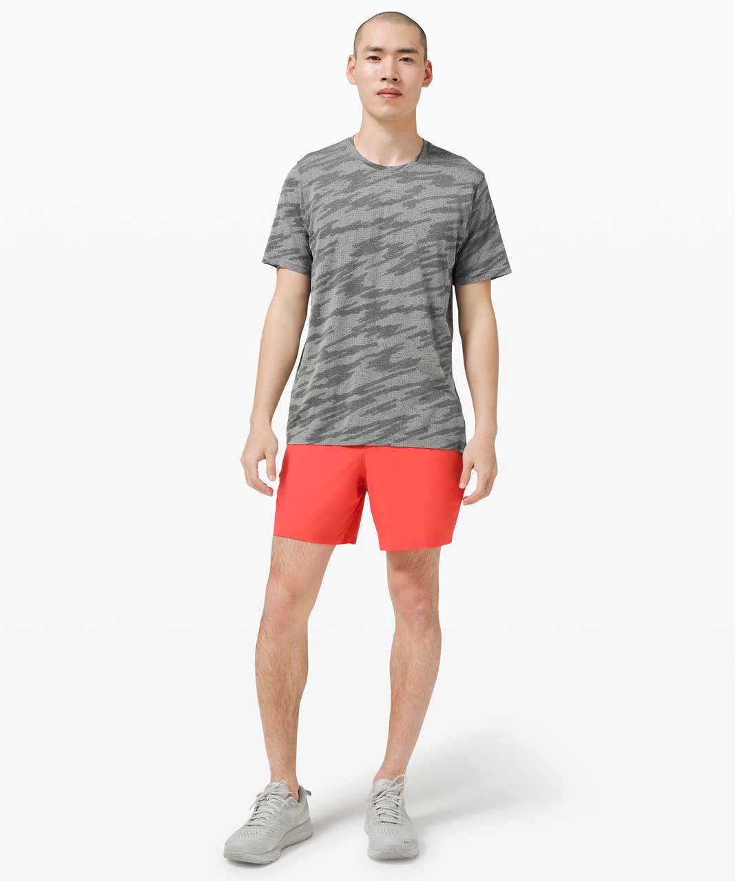 Lululemon Metal Vent Breathe Short Sleeve - Scatter Surface Black / Vapor