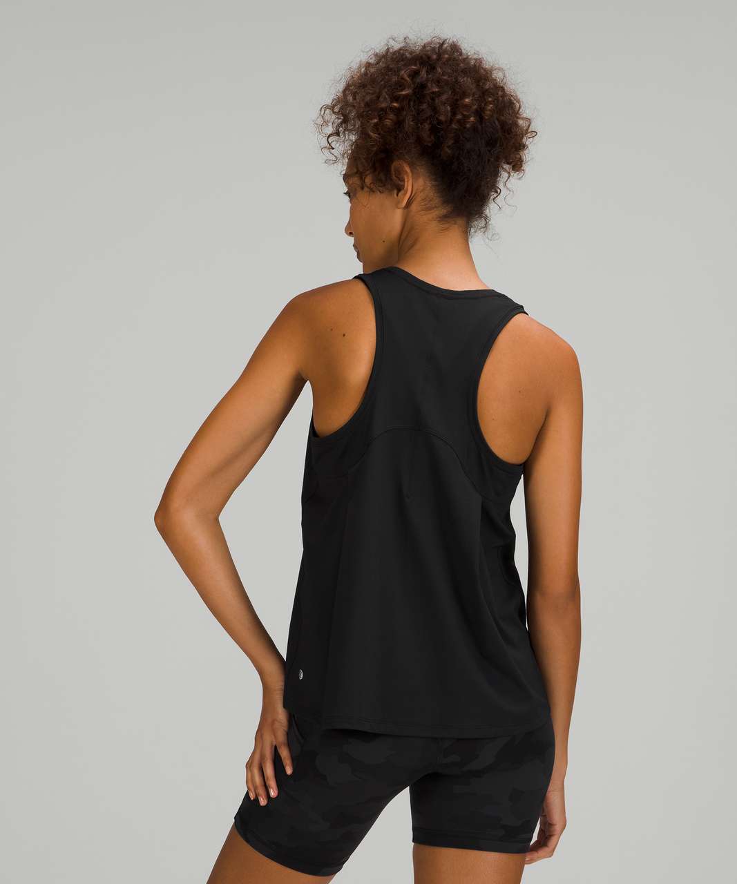 Lululemon Essential Tank *Pleated - Heathered Black - lulu fanatics