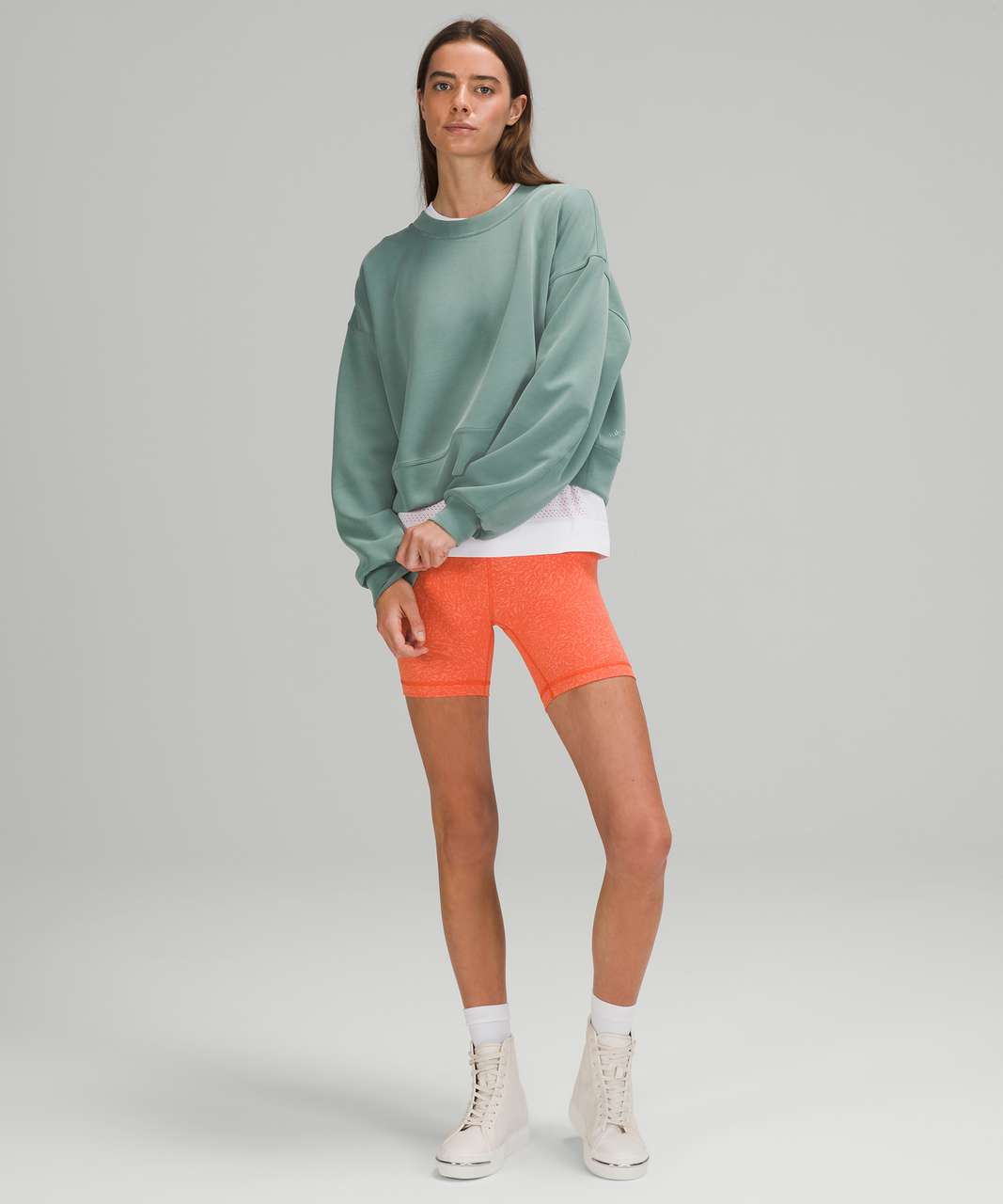 Lululemon athletica Softstreme Perfectly Oversized Cropped Crew, Women's  Hoodies & Sweatshirts