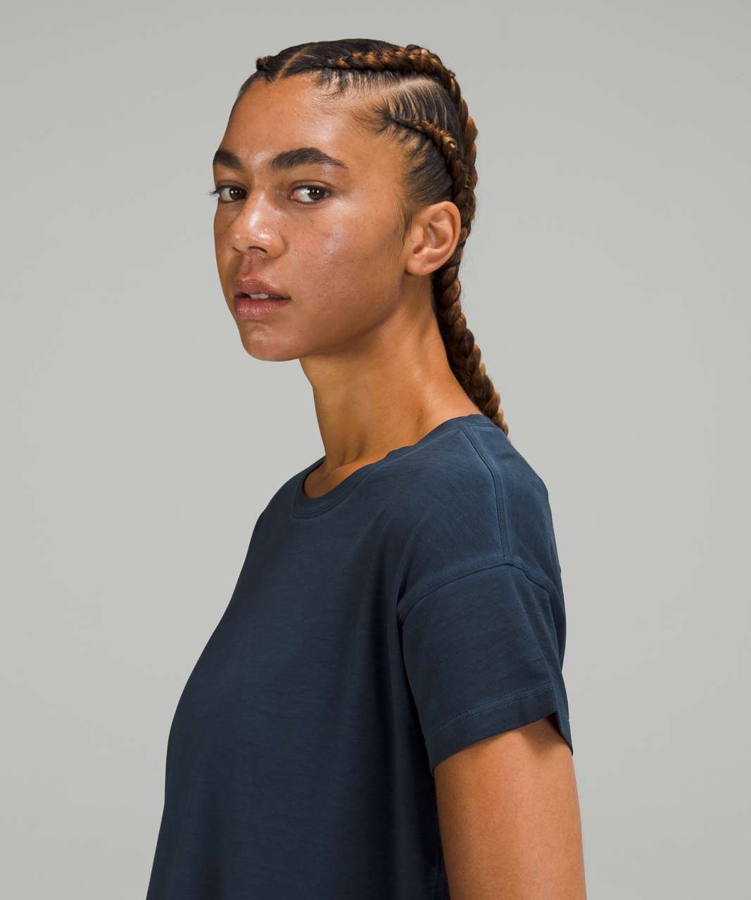 Lululemon Cates Tee - Sublimado Pigment Dye True Navy