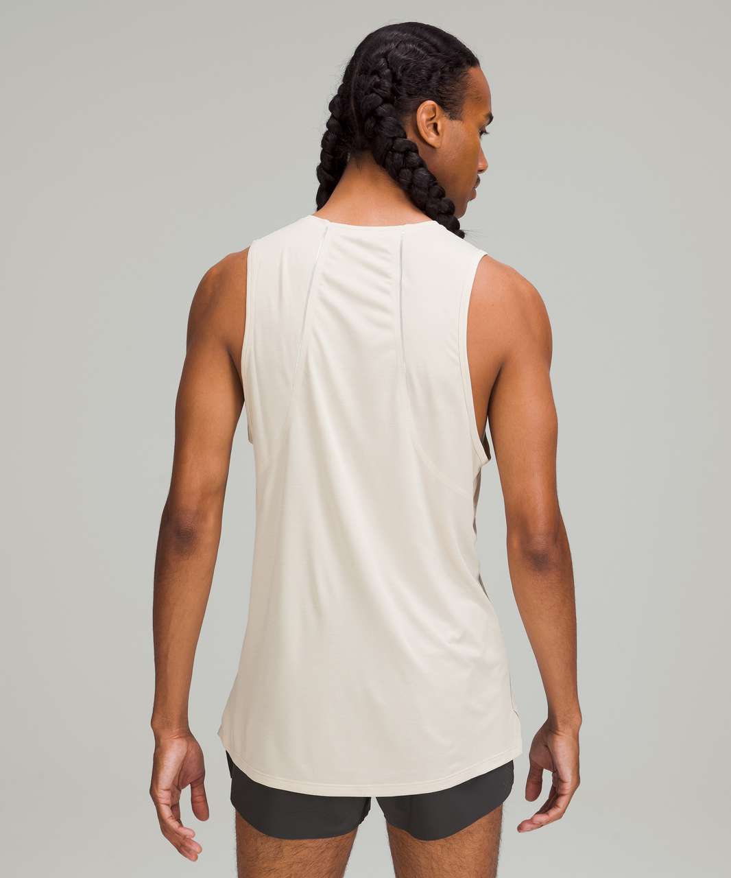 Lululemon Fast and Free Tank Top - Heathered White Opal