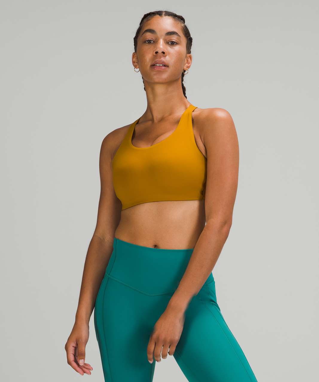 NWT Lululemon Energy Longline Bra Auric Gold Sz 6