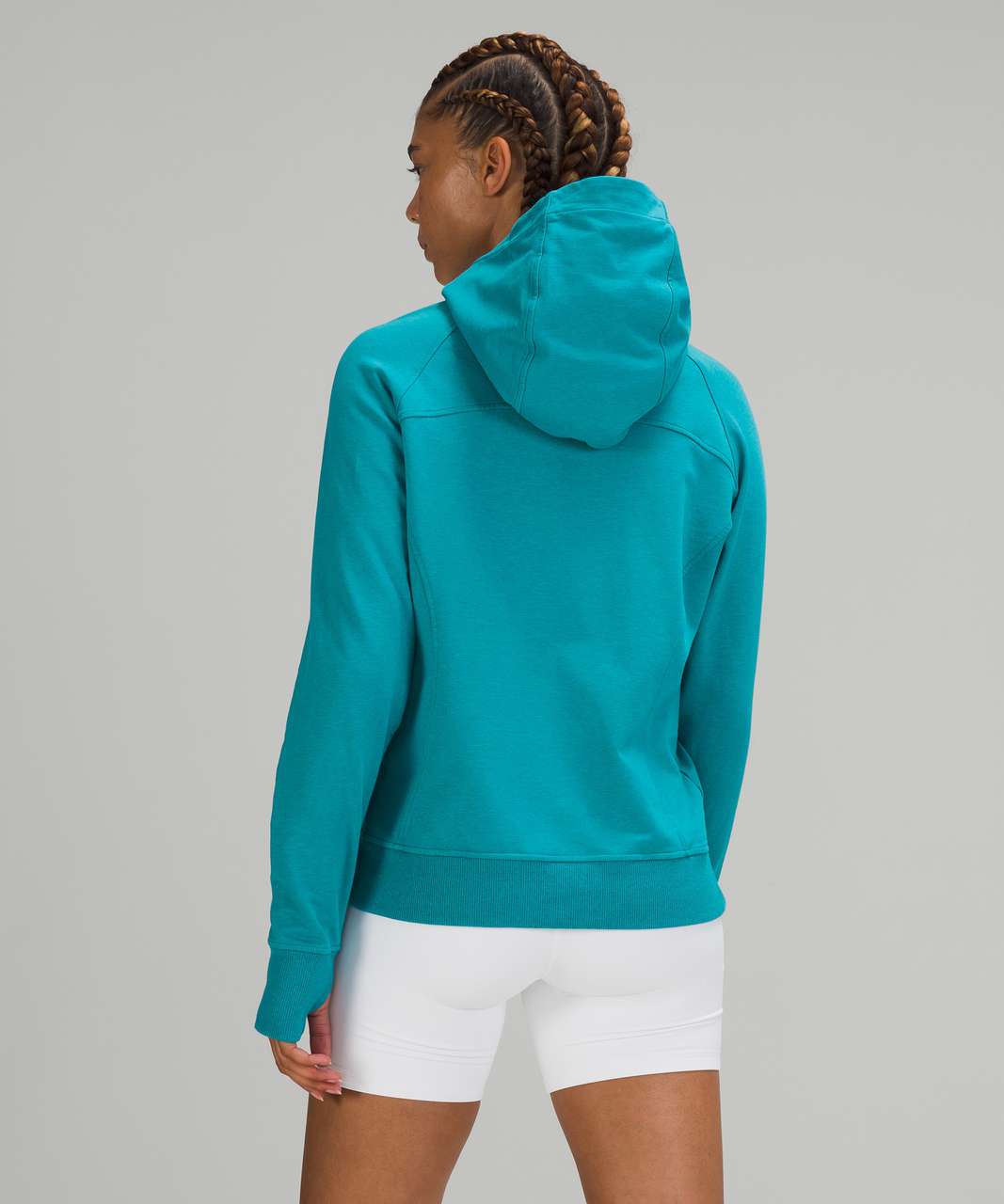 Lululemon SCUBA HOODIE - size 6 - TEAL / AQUA BLUE