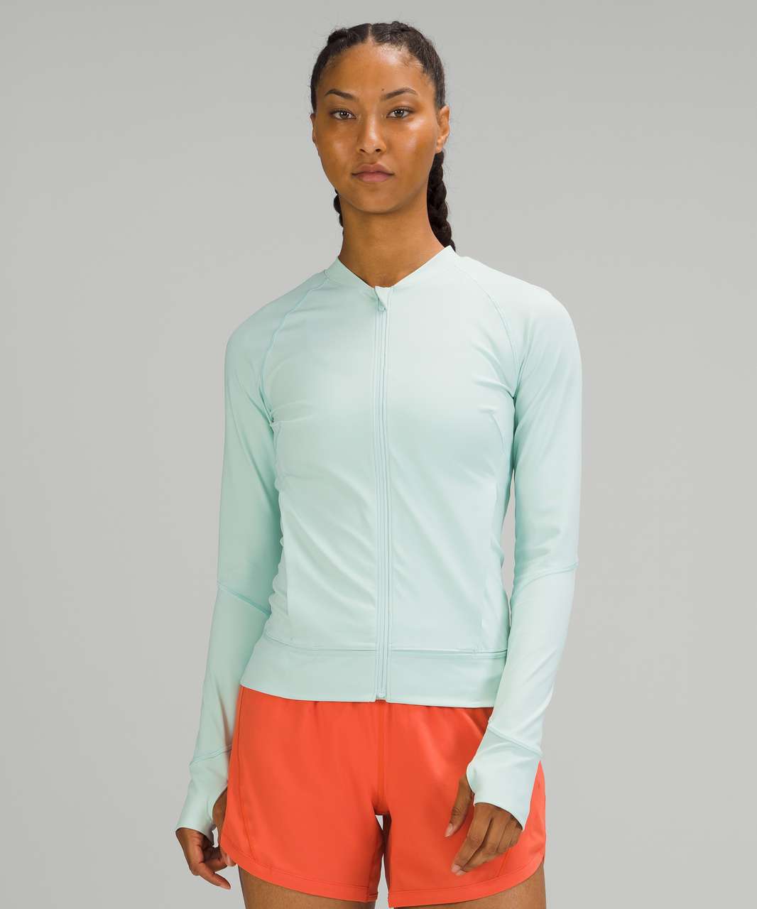 Lululemon Nulux UVP Run Jacket - Delicate Mint - lulu fanatics