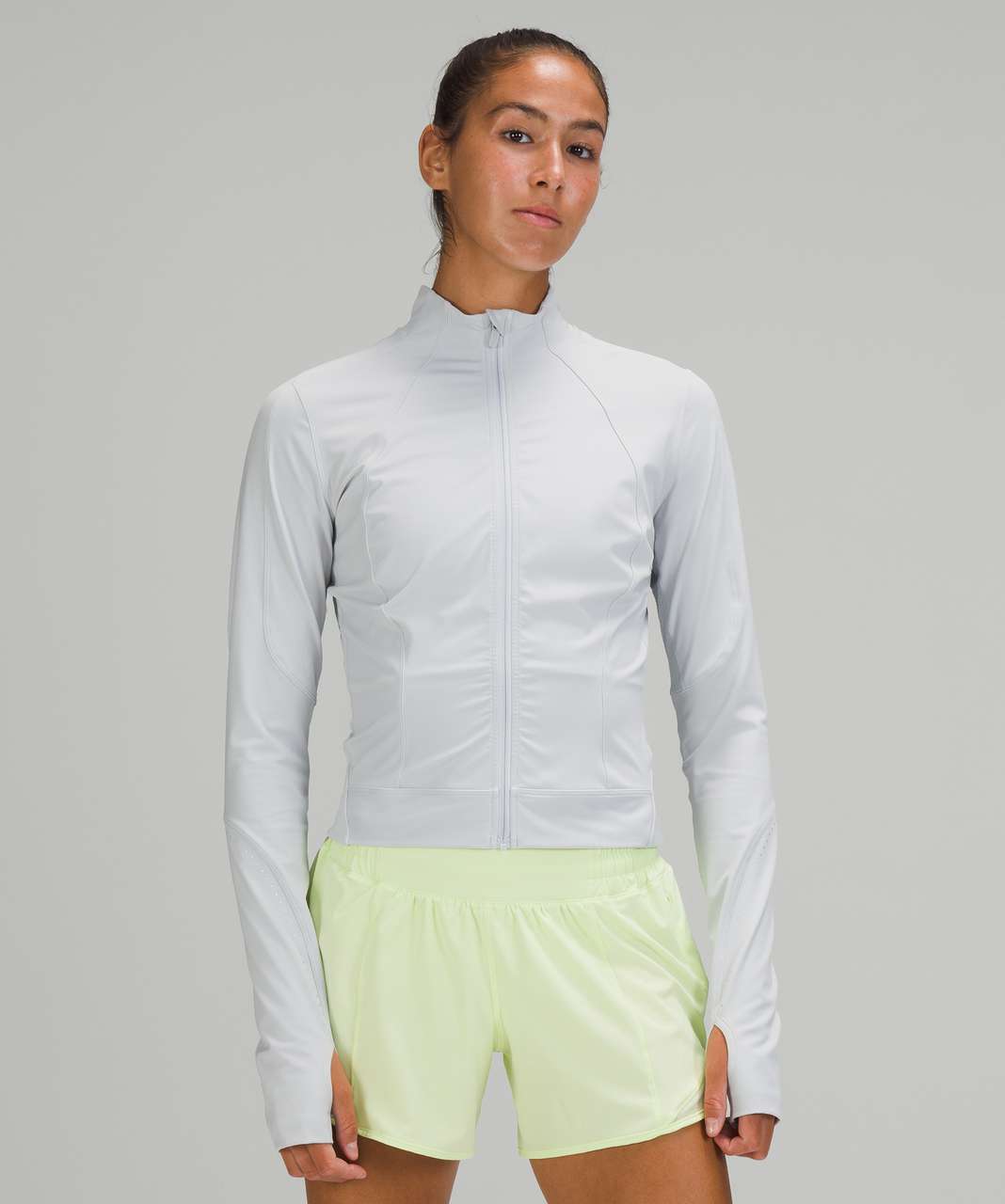 Lululemon Lightweight Run Jacket - White - lulu fanatics