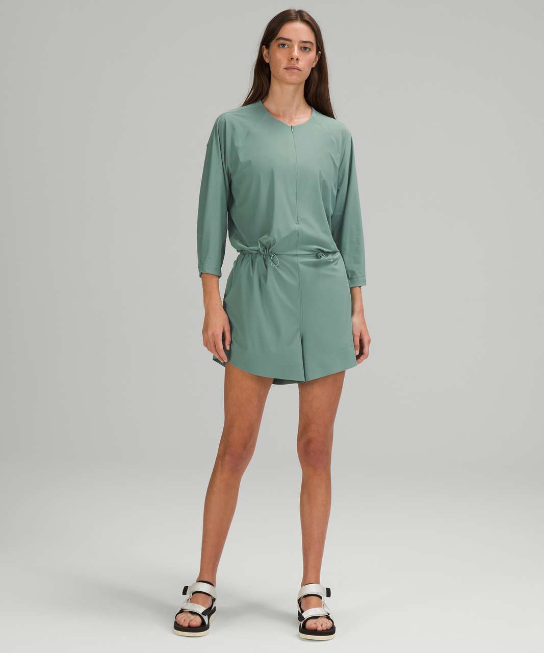 Lululemon Stretch Rib Pocketed Romper - Trench - lulu fanatics