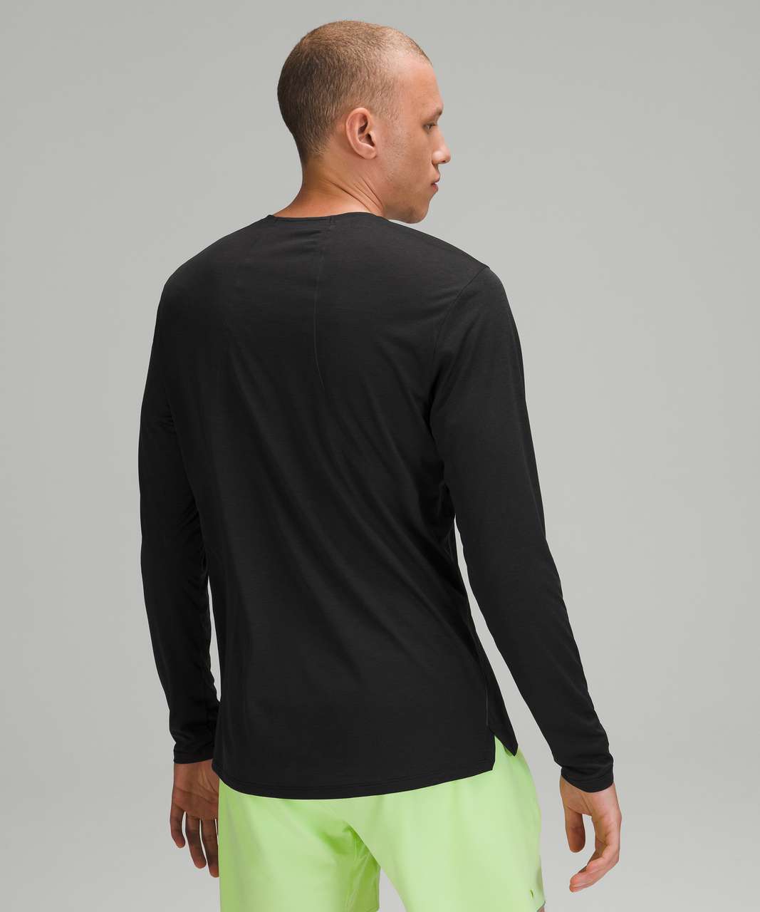 Lululemon Fast and Free Long Sleeve - Heathered Black / Heathered Black