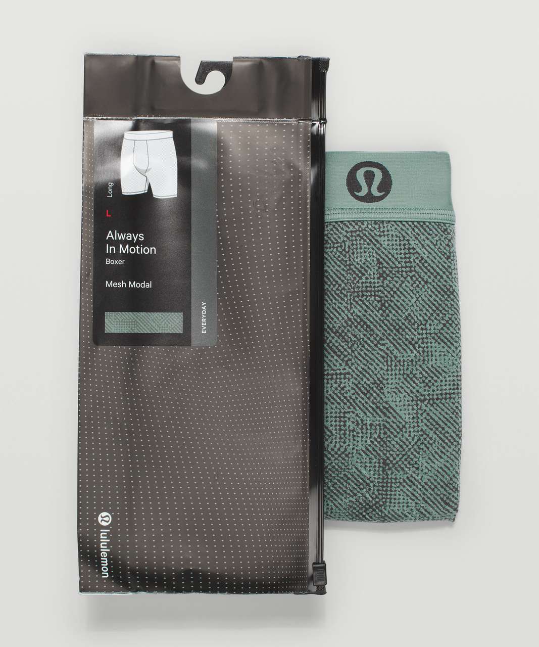 Lululemon Always in Motion Boxer Mesh 7" - Diamond Grid Tidewater Teal Multi