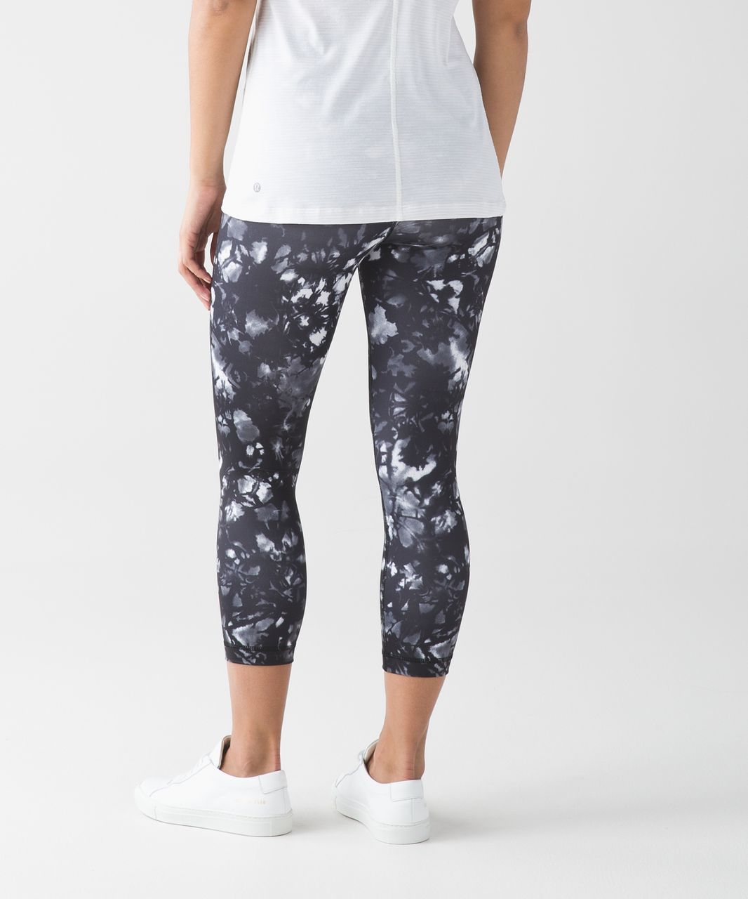 Lululemon Wunder Under Crop (Hi-Rise) - Dusk Dye White Black