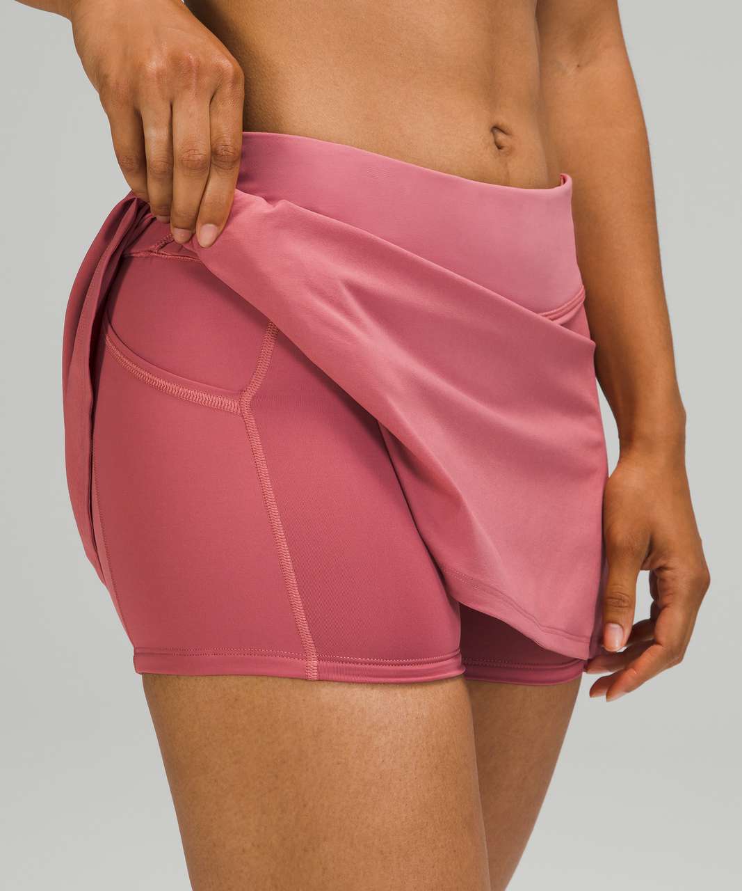 Lululemon Play Off The Pleats Mid Rise Skirt - Brier Rose