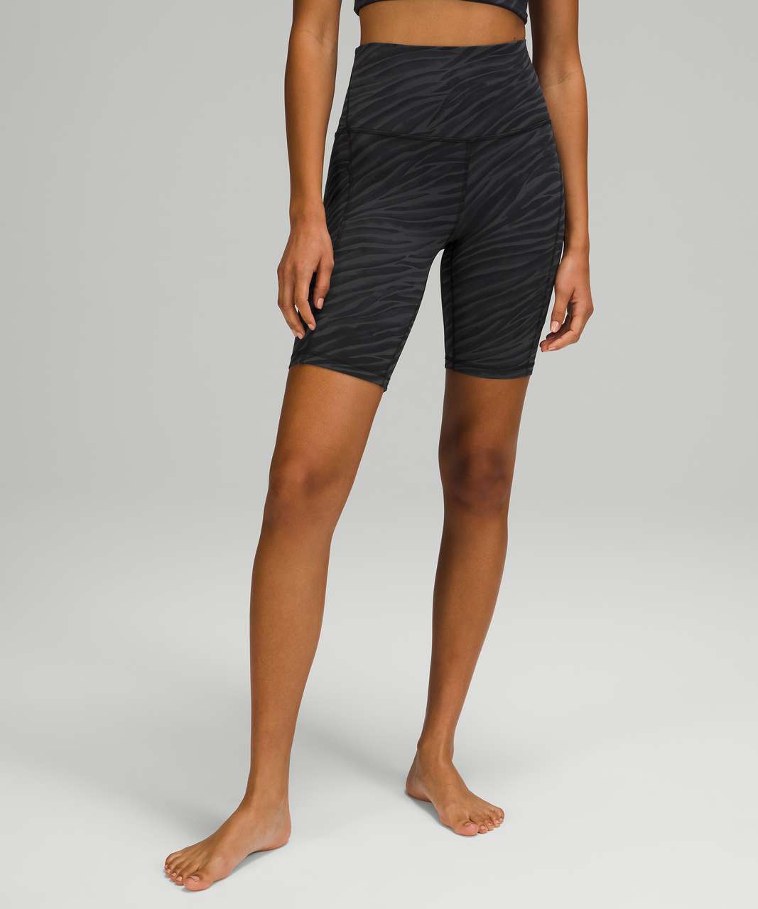 Lululemon Align High Rise Short with Pockets 8" - Le Tigre Camo Deep Coal Multi