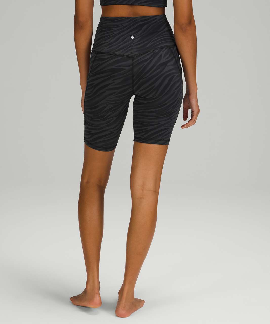 Lululemon Align High Rise Short with Pockets 8" - Le Tigre Camo Deep Coal Multi