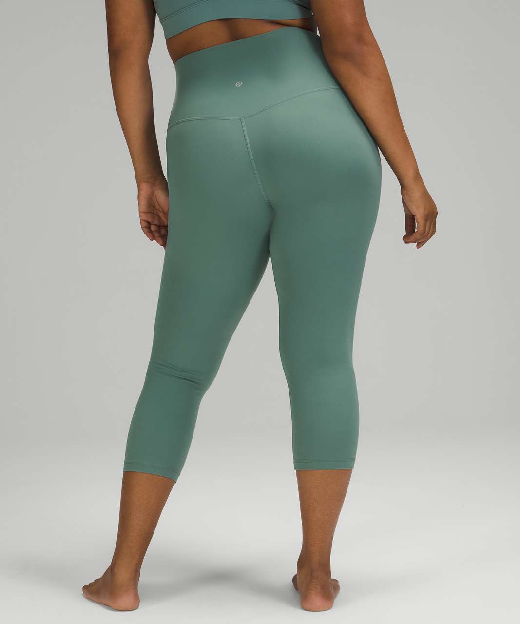 Lululemon Align High-Rise Crop with Pockets 23 - Diamond Dye Silver Blue  Tidewater Teal Graphite Grey - lulu fanatics