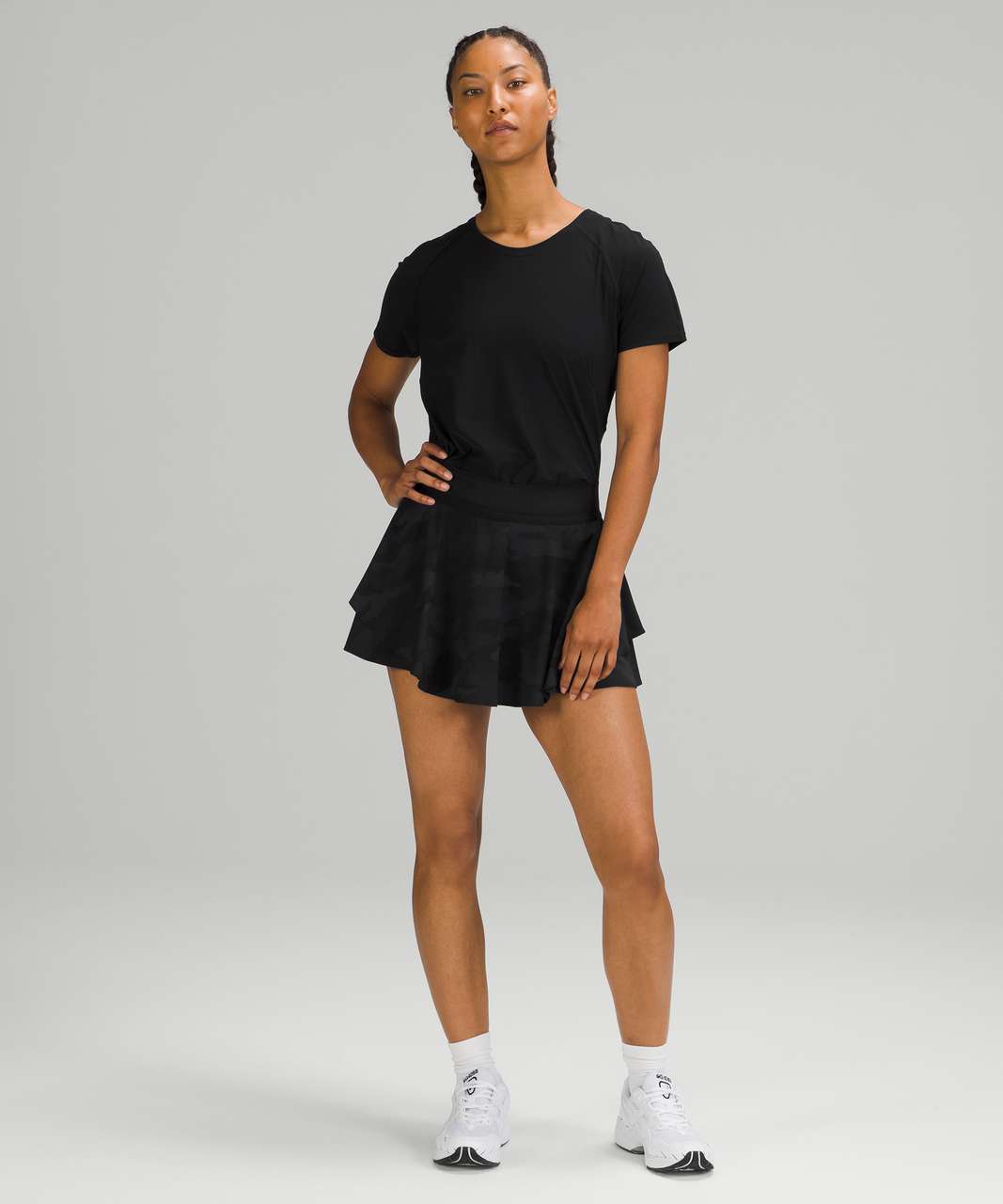 Lululemon Pace Rival Mid Rise Skirt (Heritage 365 Camo Deep Coal