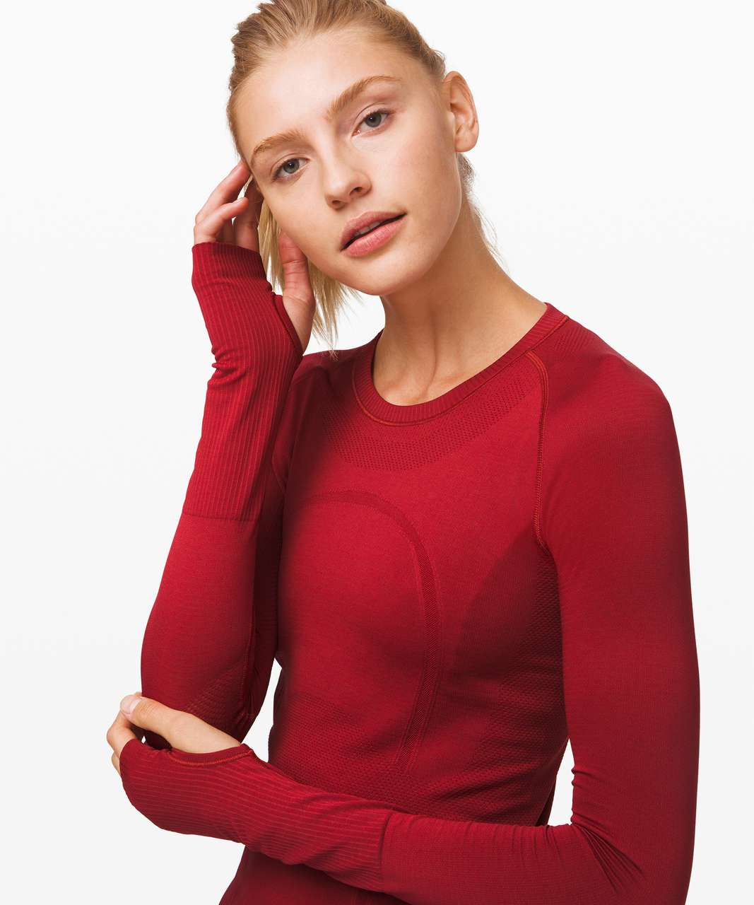 Lululemon Swiftly Tech Long Sleeve 2.0 - Prep Red / Prep Red